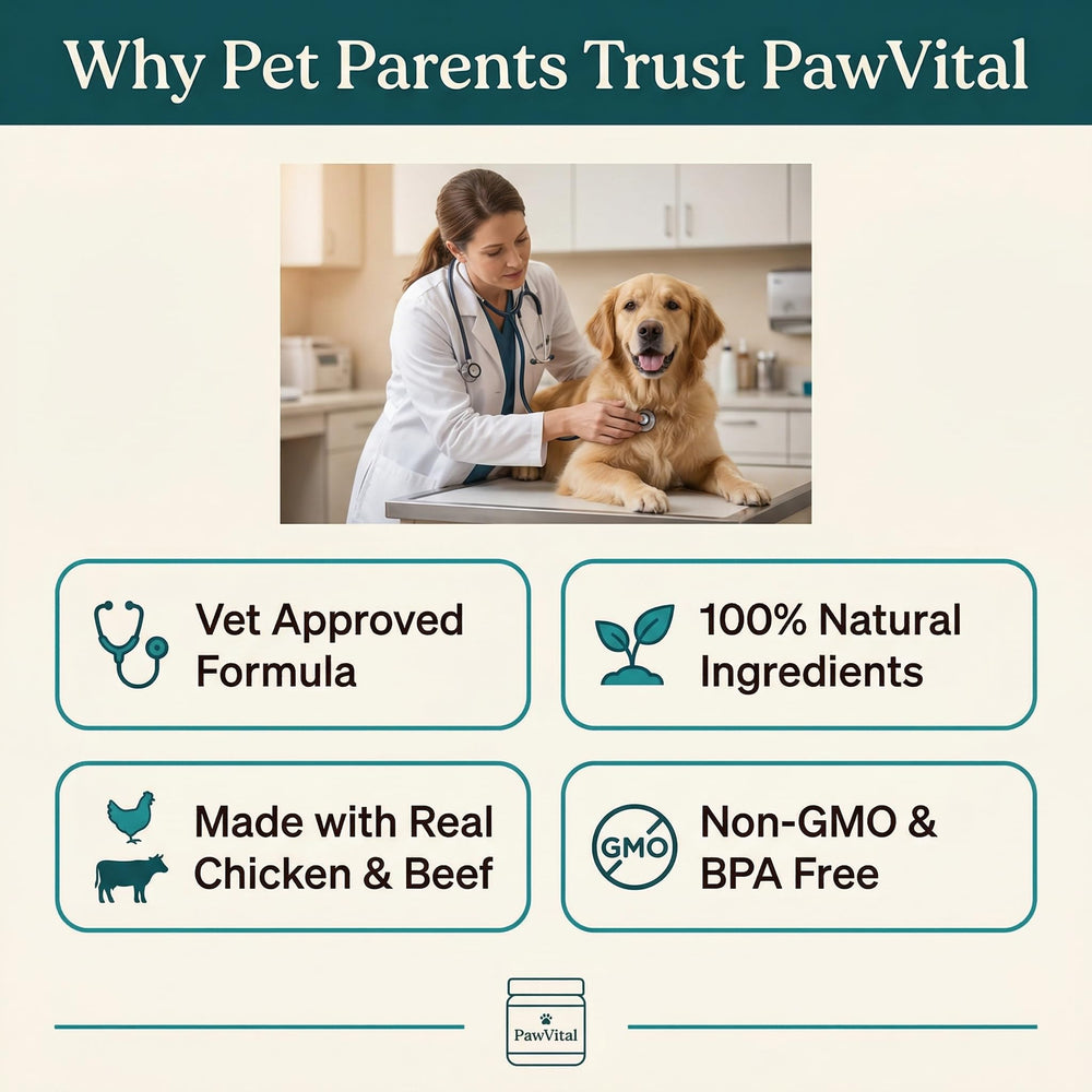 PawVital portion-control chew depicts accurate dosing for pets.