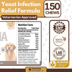PawVital Fat metabolism and cell balance chews support energy.