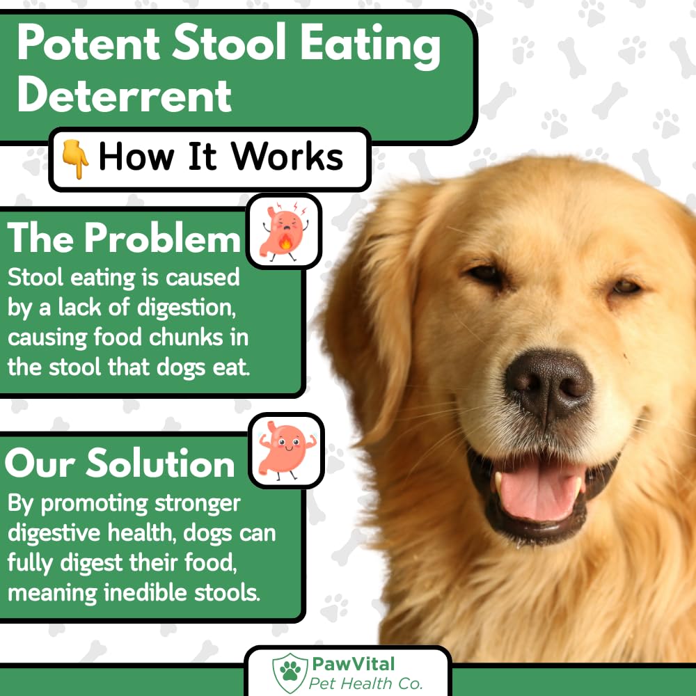 PawVital No Poo Chews jar and label—odor-reducing herbs for fresher breath