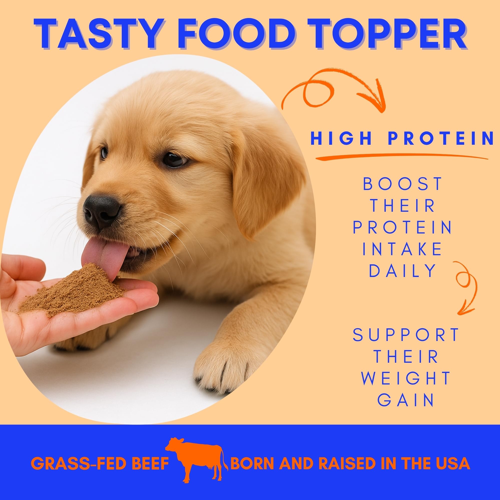 PAWW CHEW Beef Liver Topper ingredients label highlights grass-fed USA sources for clean nutrition.