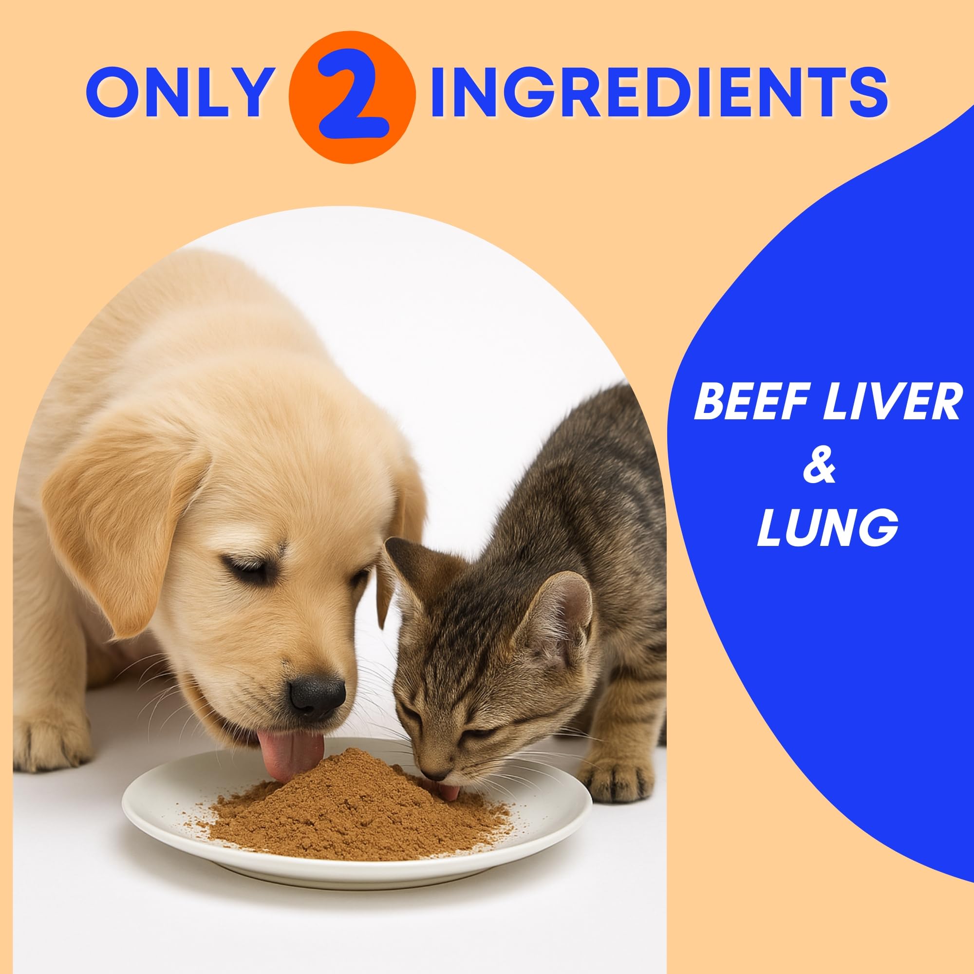 PAWW CHEW Beef Liver Topper sprinkled on dog kibble to improve appeal.