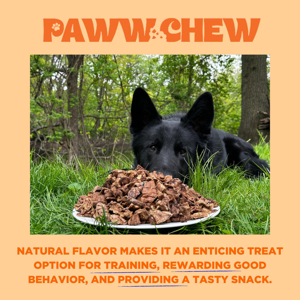 PAWW CHEW Beef Lung treats sourced from grass-fed cattle.