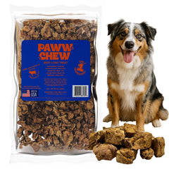 PAWW CHEW Beef Lung treats in packaging, premium protein source for dogs.