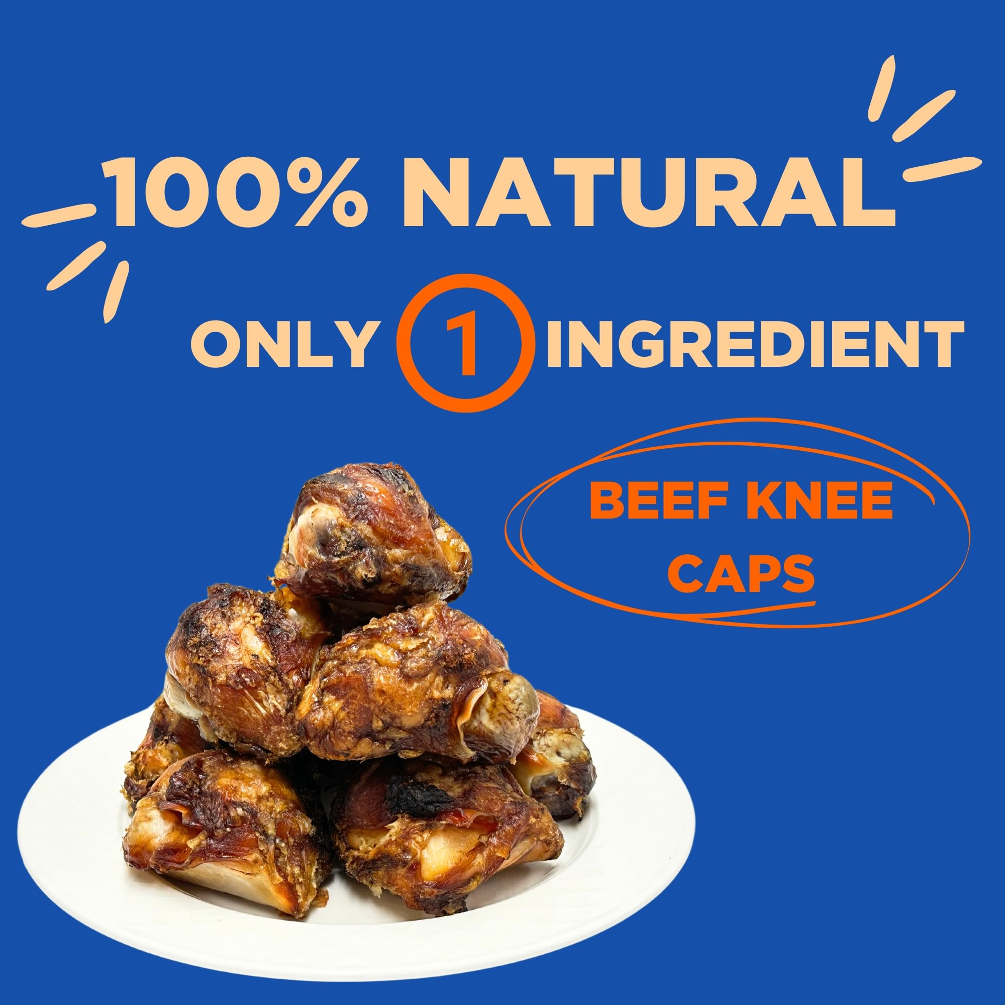 PAWW CHEW grass-fed beef knee caps ready to chew for dogs