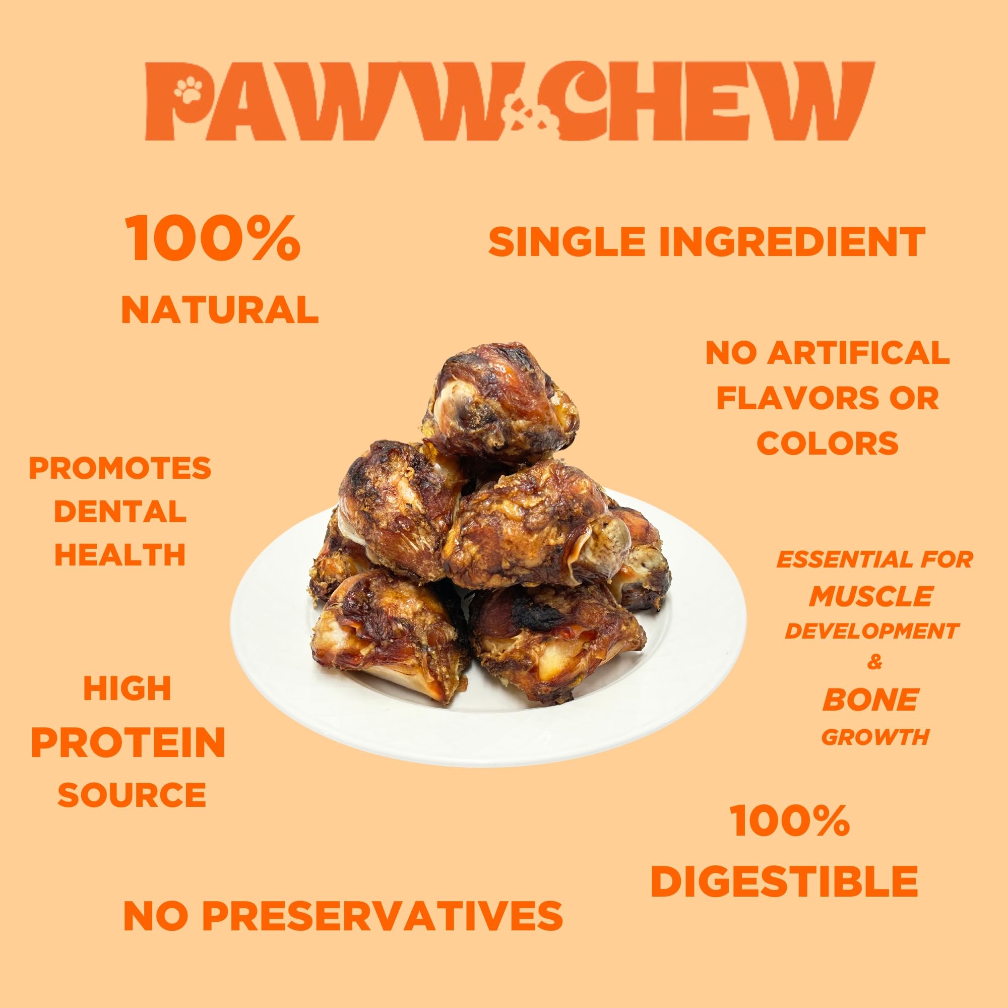 PAWW CHEW knee caps suitable for dogs of all sizes