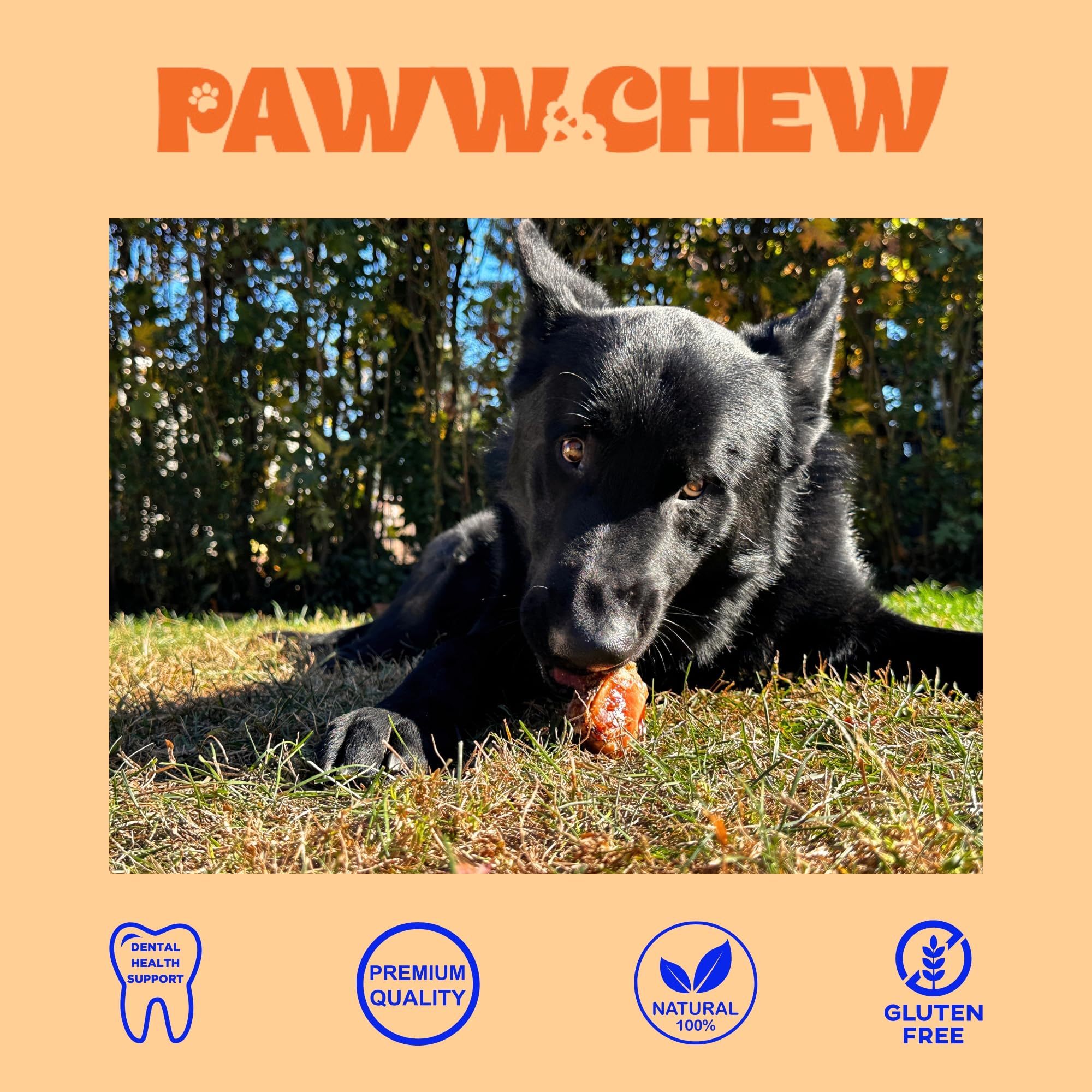 PAWW CHEW USA made knee caps ideal for households with multiple dogs