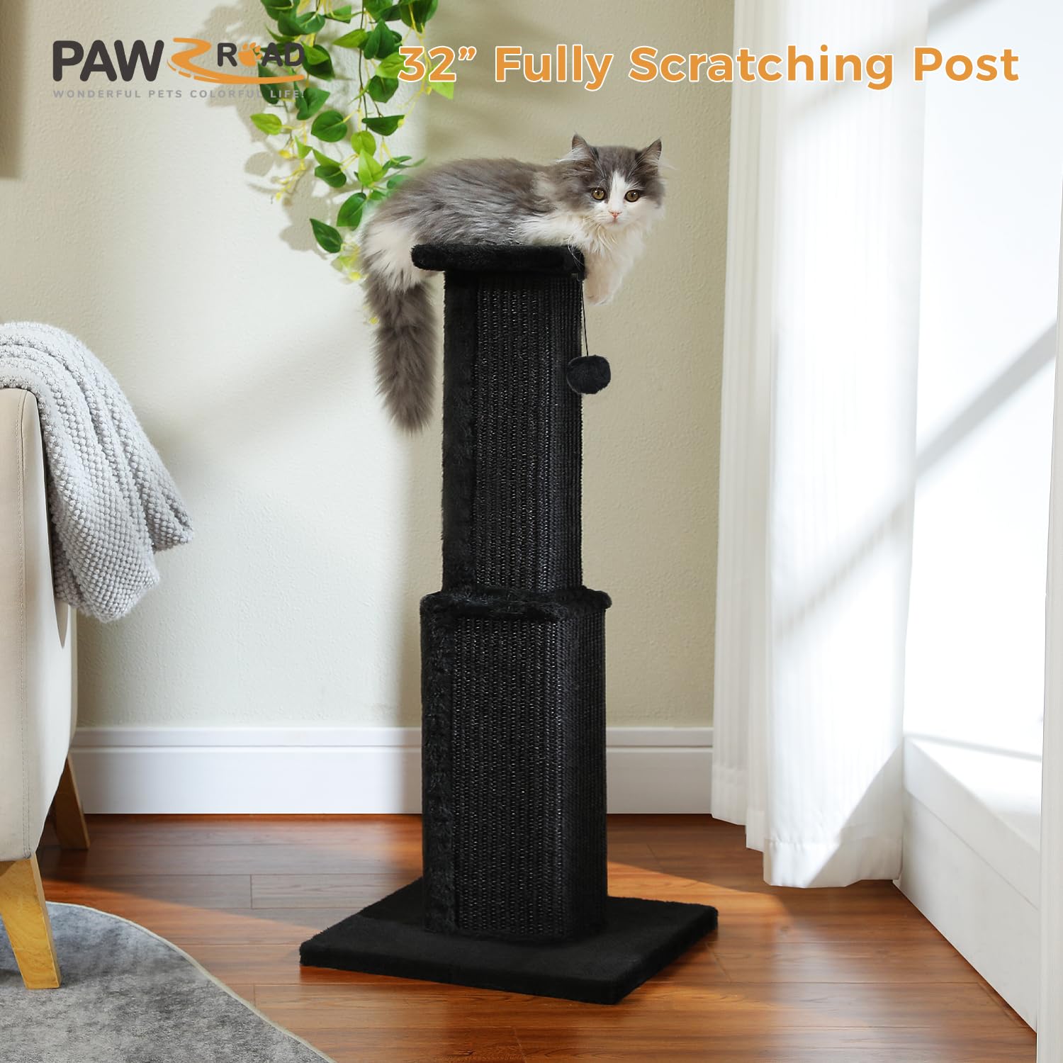 PAWZ Road base features plush covering to prevent tipping during play.