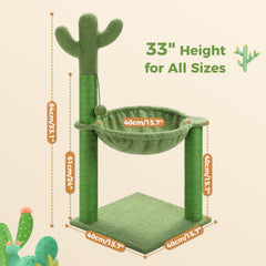 PAWZ Road cactus hammock 13.8 inches, cozy for naps.