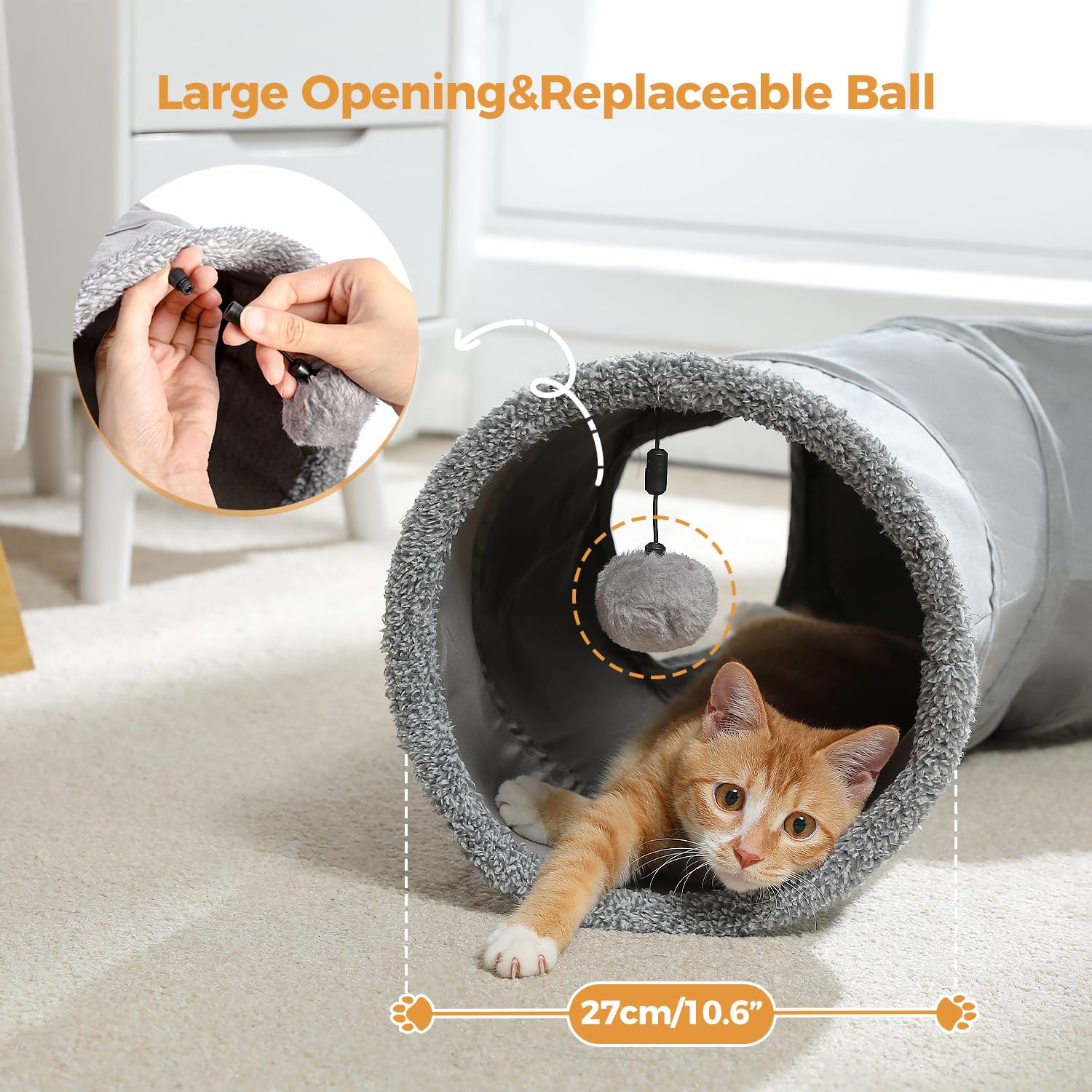 PAWZ Road cat tunnel connectors enable a playful maze setup