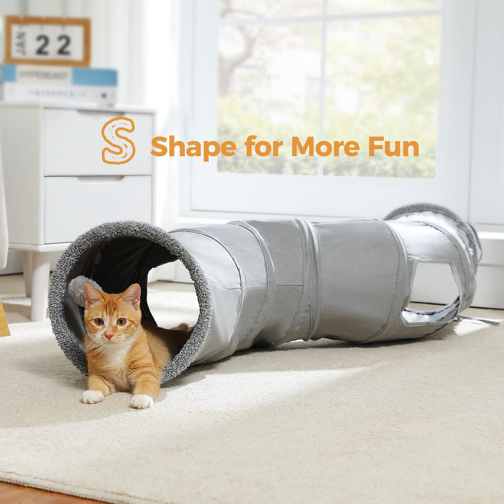 PAWZ Road cat tunnel folds flat for storage and quick setup