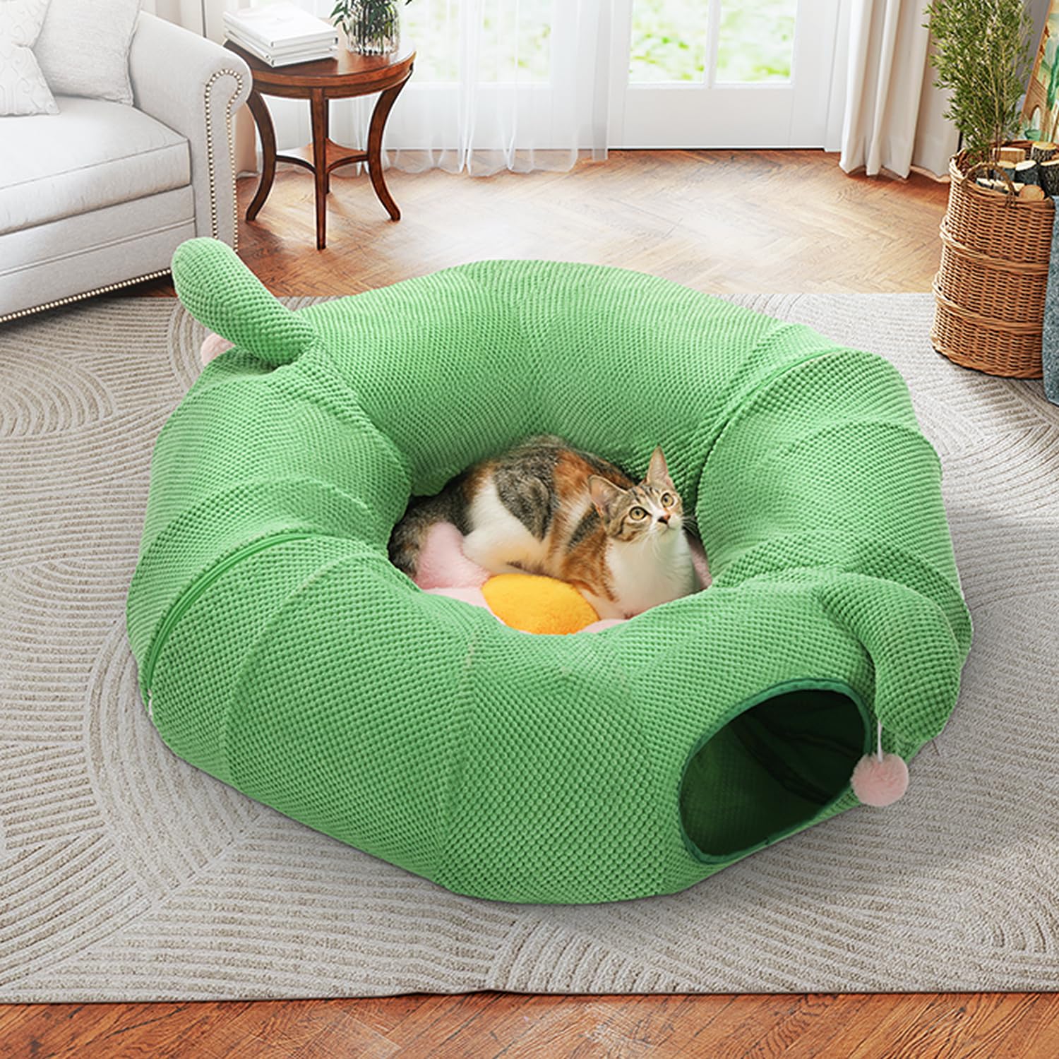 PAWZ Road foldable, machine-washable tunnel for easy storage.