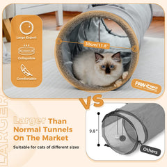 PAWZ Road tunnel two-hole design encourages agile routing and peek-a-boo fun.