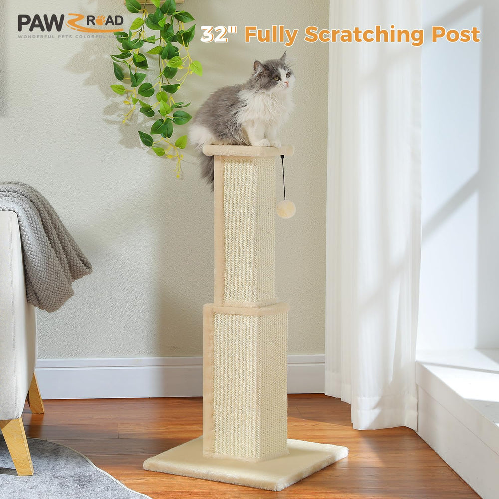 PAWZ Road dangling ball feature adds interactive play for active cats.
