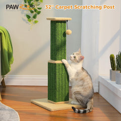 PAWZ Road dangling ball feature adds interactive play for cats.