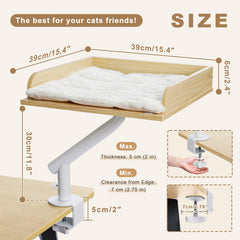 PAWZ Road desk hammock with 360 rotation for flexible cat positioning near you.
