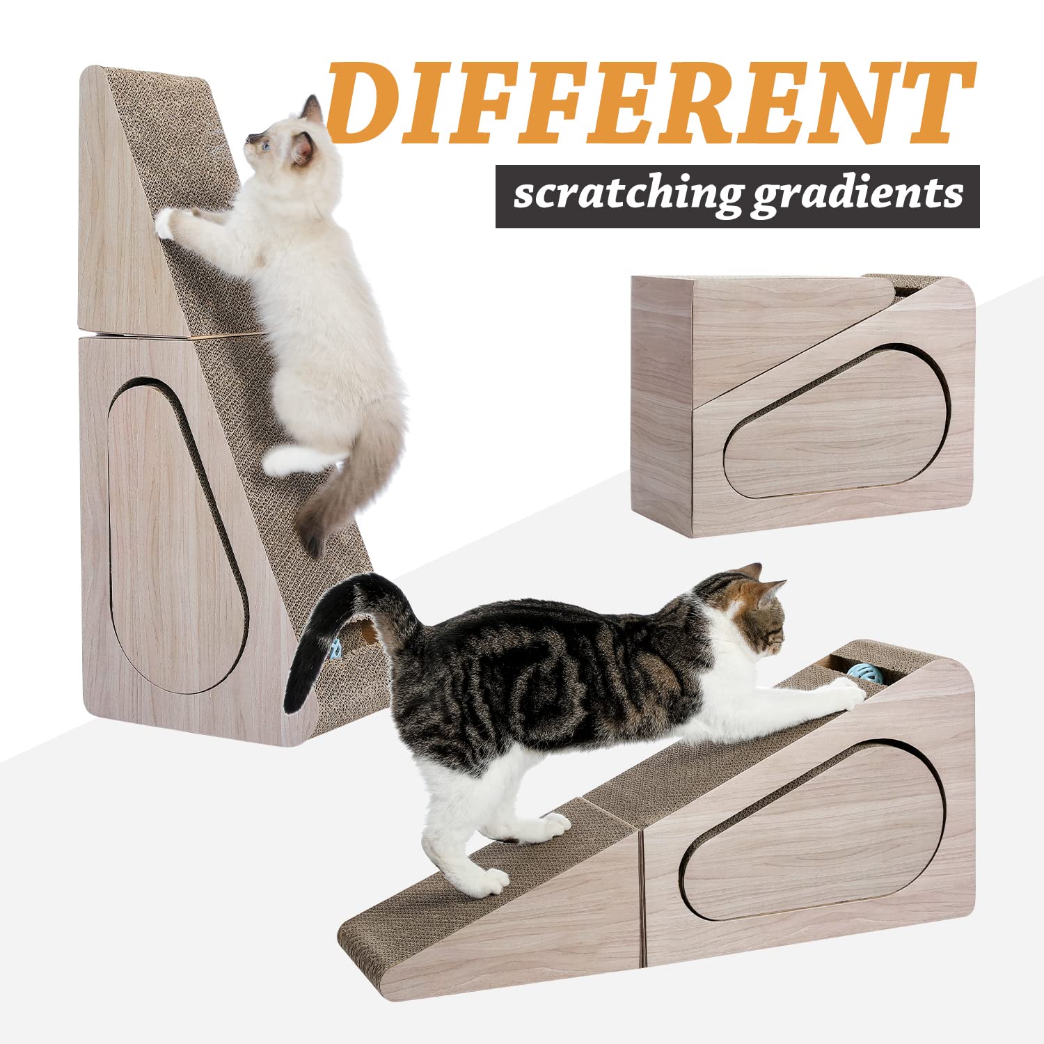 PAWZ Road large scratcher stackable design saves space
