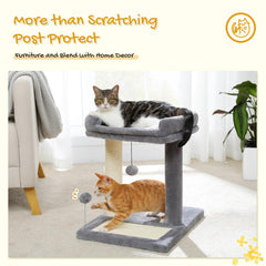 PAWZ Road cat tree with fully wrapped post allows claws to scratch from any angle
