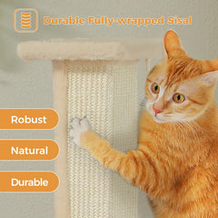 PAWZ Road stable 15.7x15.7 inch base keeps the post steady during play.