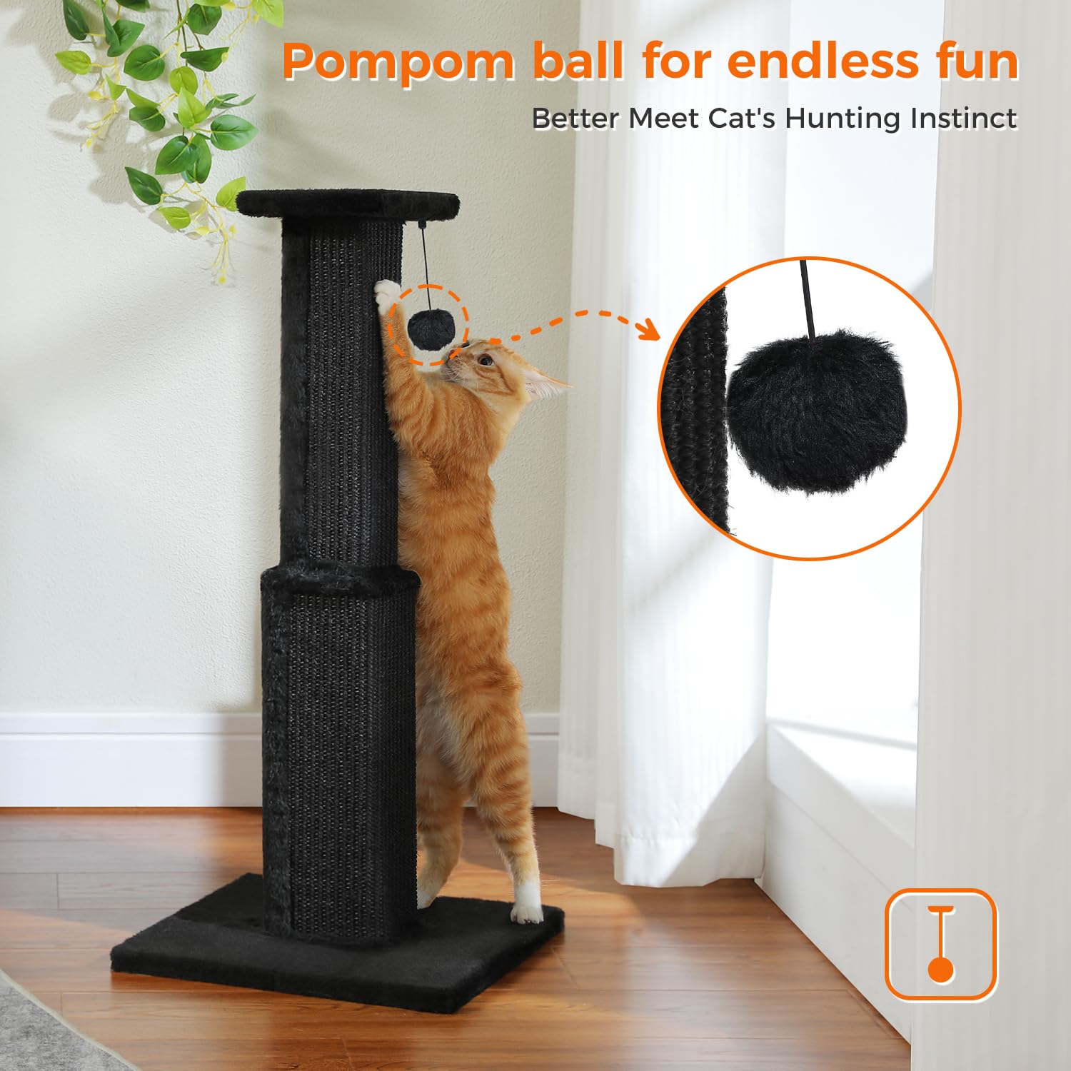 PAWZ Road top perch gives cats a high observation spot.