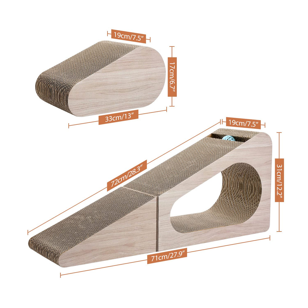 PAWZ Road triangle scratcher tunnel design for hiding and resting