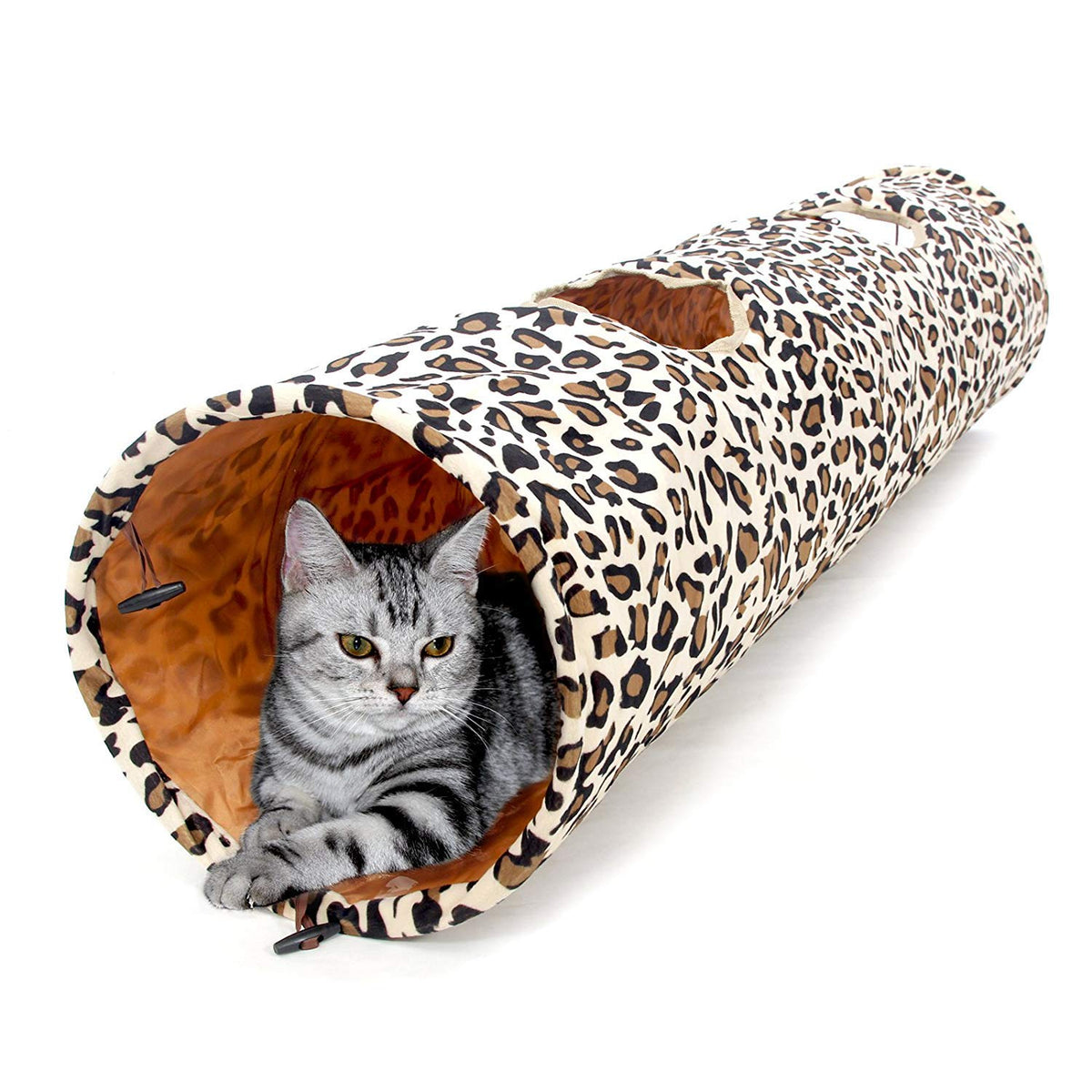 PAWZ Road XL Cat Tunnel setup demonstrates generous length for large cats.