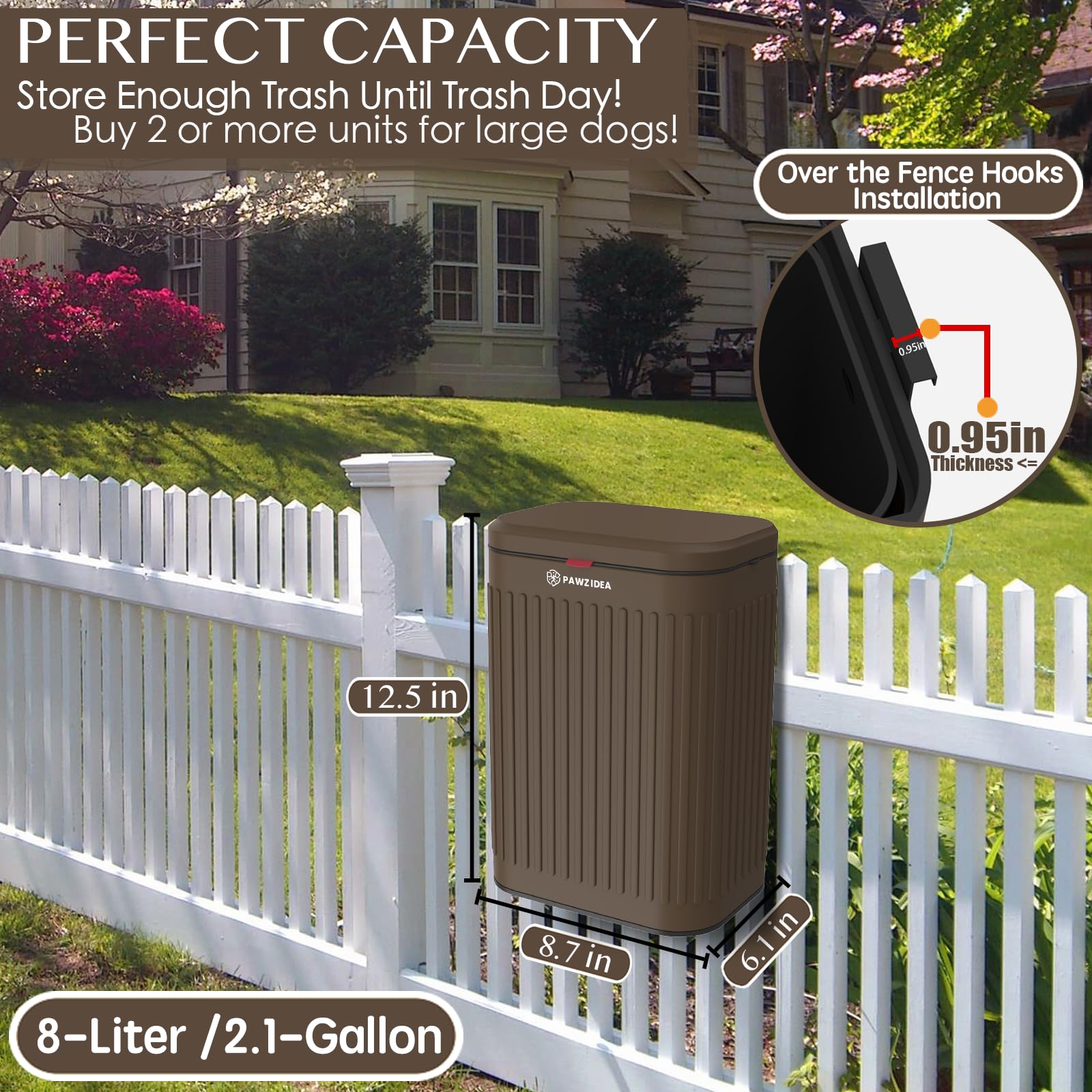 PAWZIDEA activated carbon odor control lid helps neutralize smells