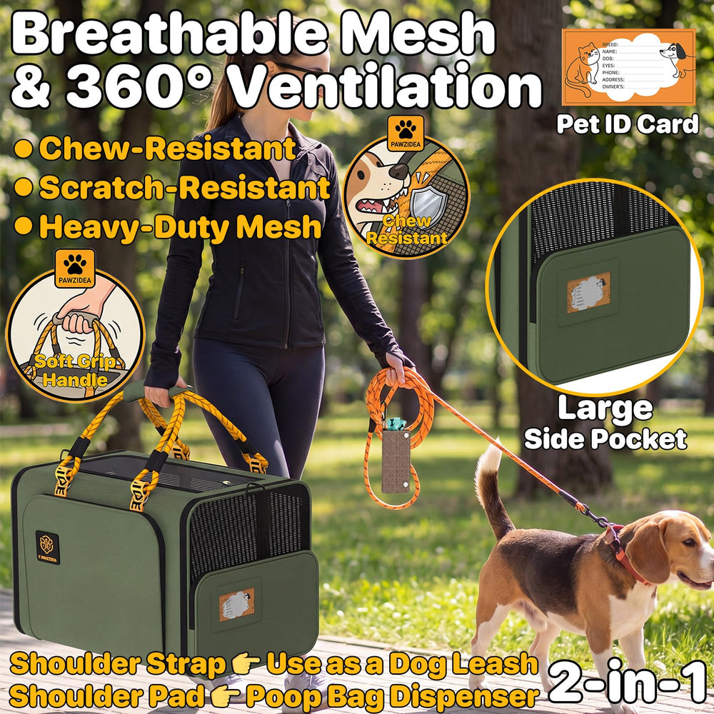 PAWZIDEA 360 degree ventilation for calm travel