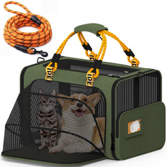 PAWZIDEA expandable front view showing extra space for multiple pets