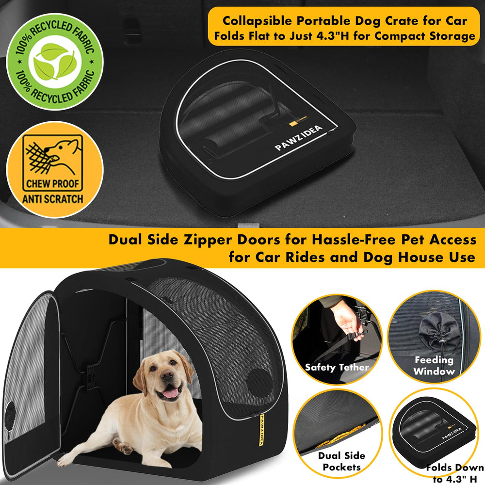 PAWZIDEA chew-proof mesh interior provides 360-degree airflow
