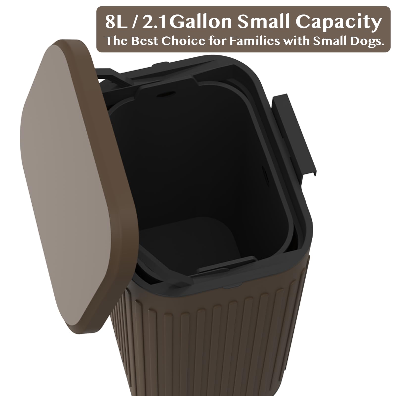PAWZIDEA durable, weather-resistant outdoor bin blends with any decor