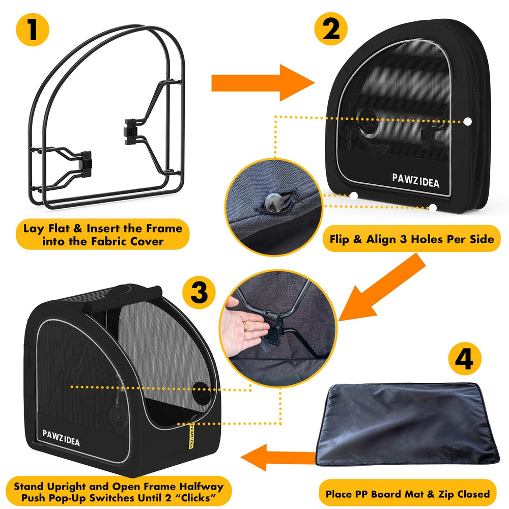 PAWZIDEA easy setup no-tools required for quick installation