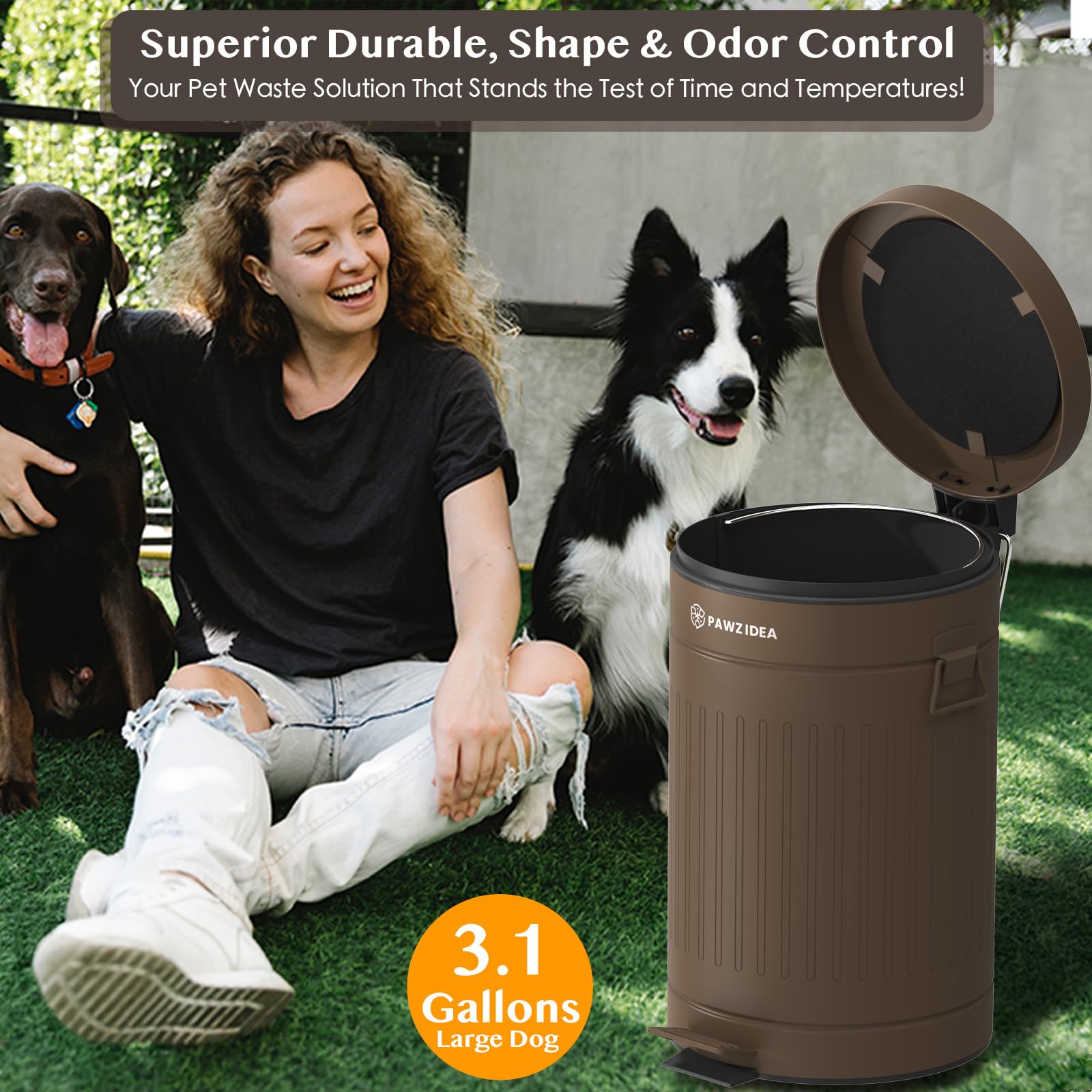 PAWZIDEA EVA gasket seals odor-tight closure for better containment