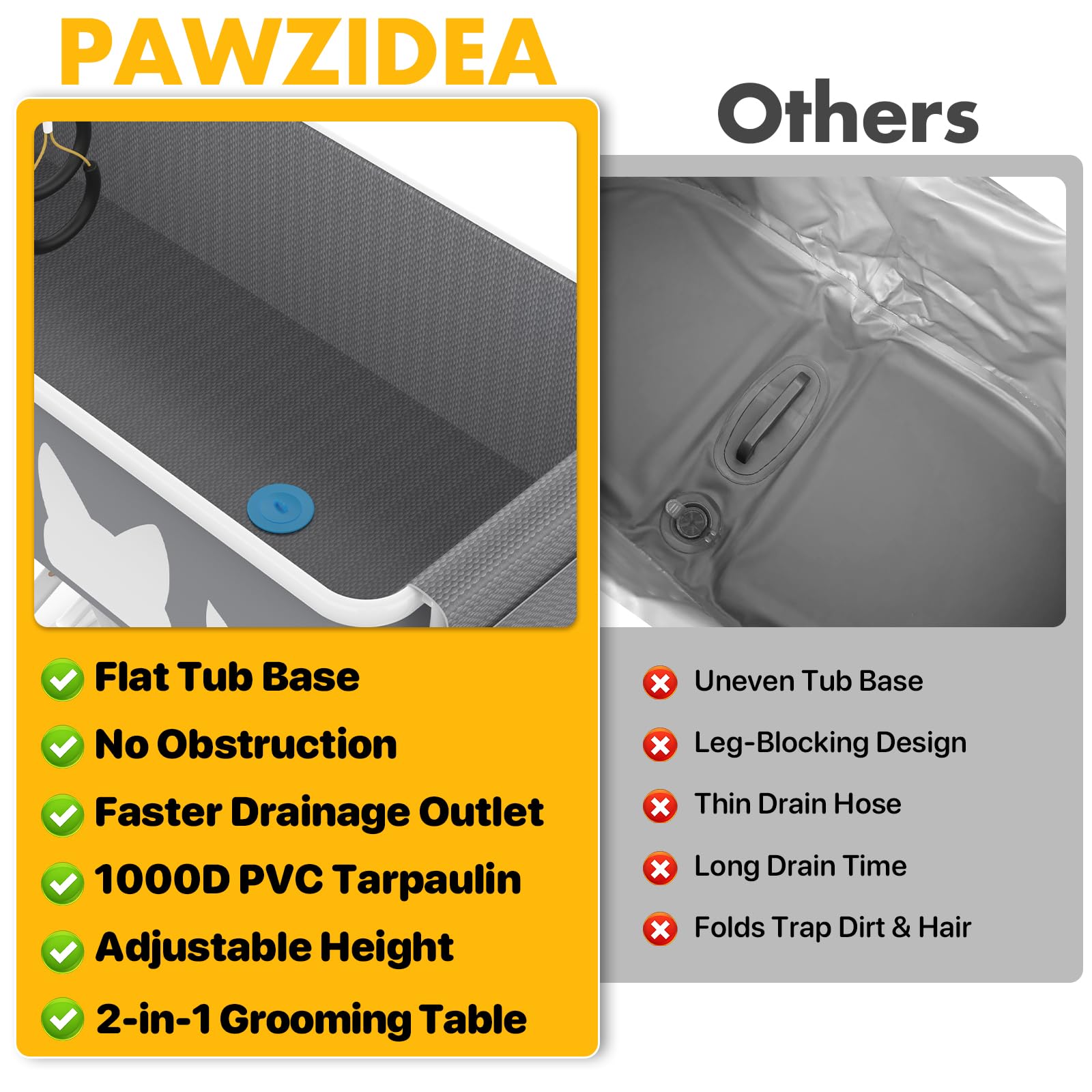 PAWZIDEA fold-flat design stores easily behind furniture or in closets.