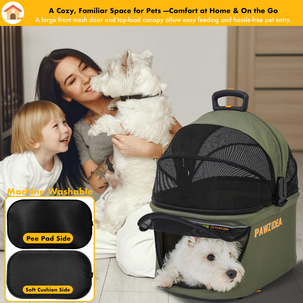 PAWZIDEA breathable mesh keeps pets calm and visible.