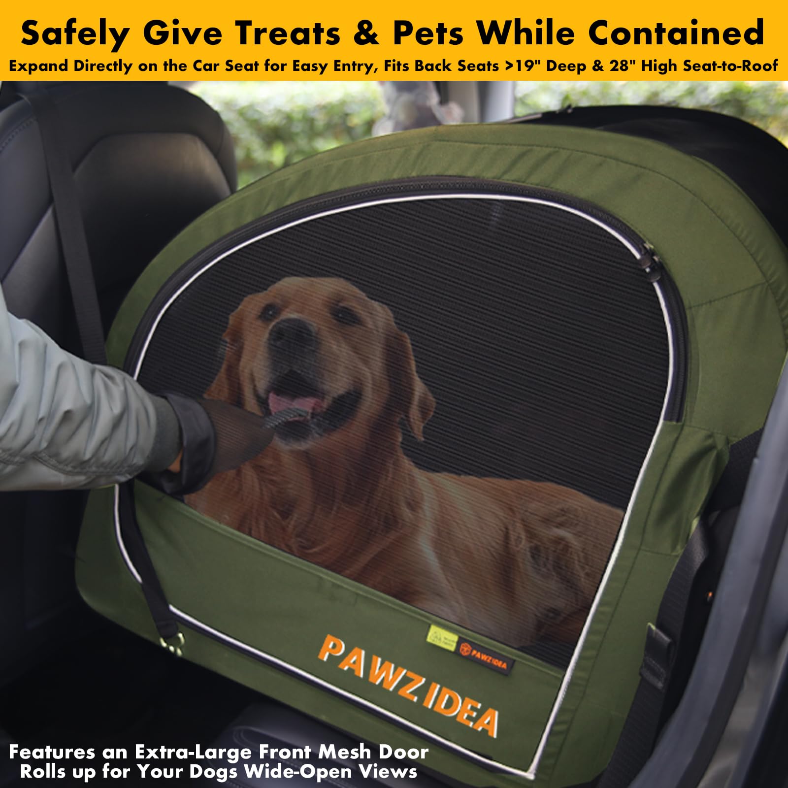 PAWZIDEA interior mesh provides airflow and visibility
