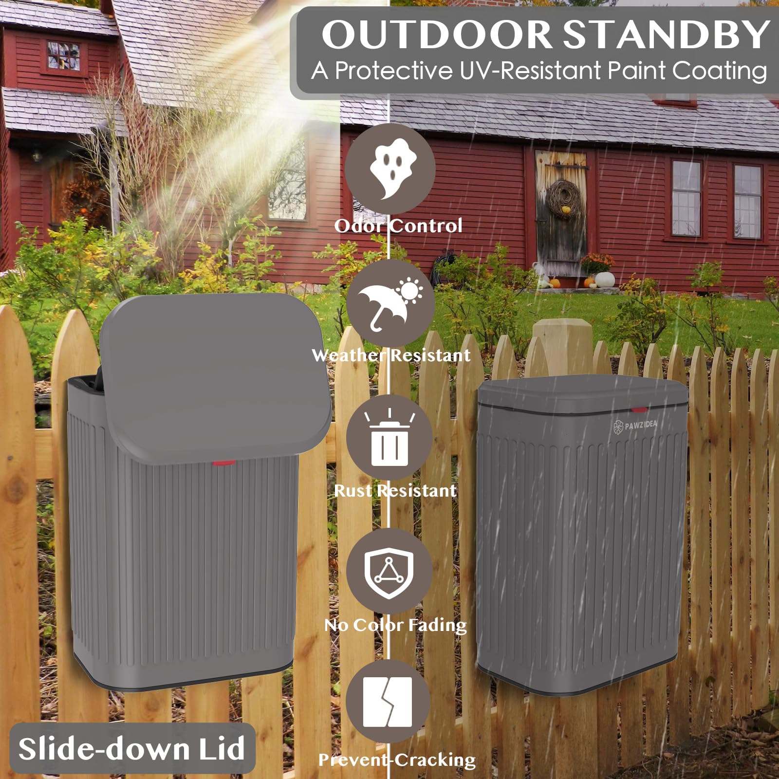 PAWZIDEA removable inner bin for easy cleaning and disposal