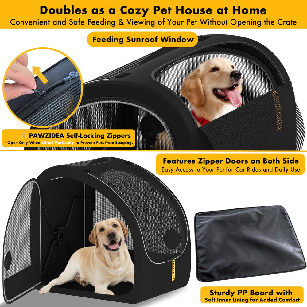 PAWZIDEA removable soft cushion adds comfort for long trips