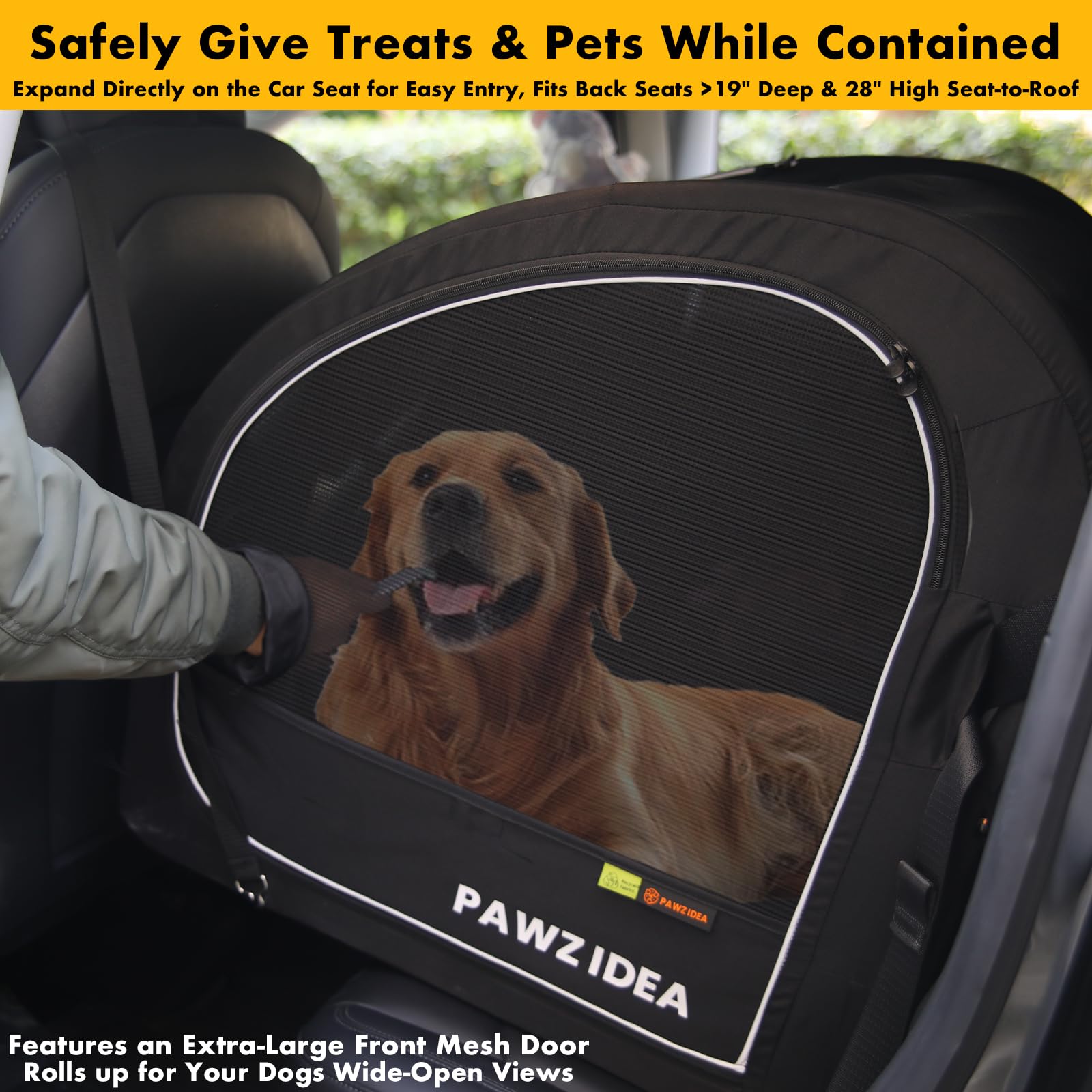 PAWZIDEA three-doors design enables easy access for dogs