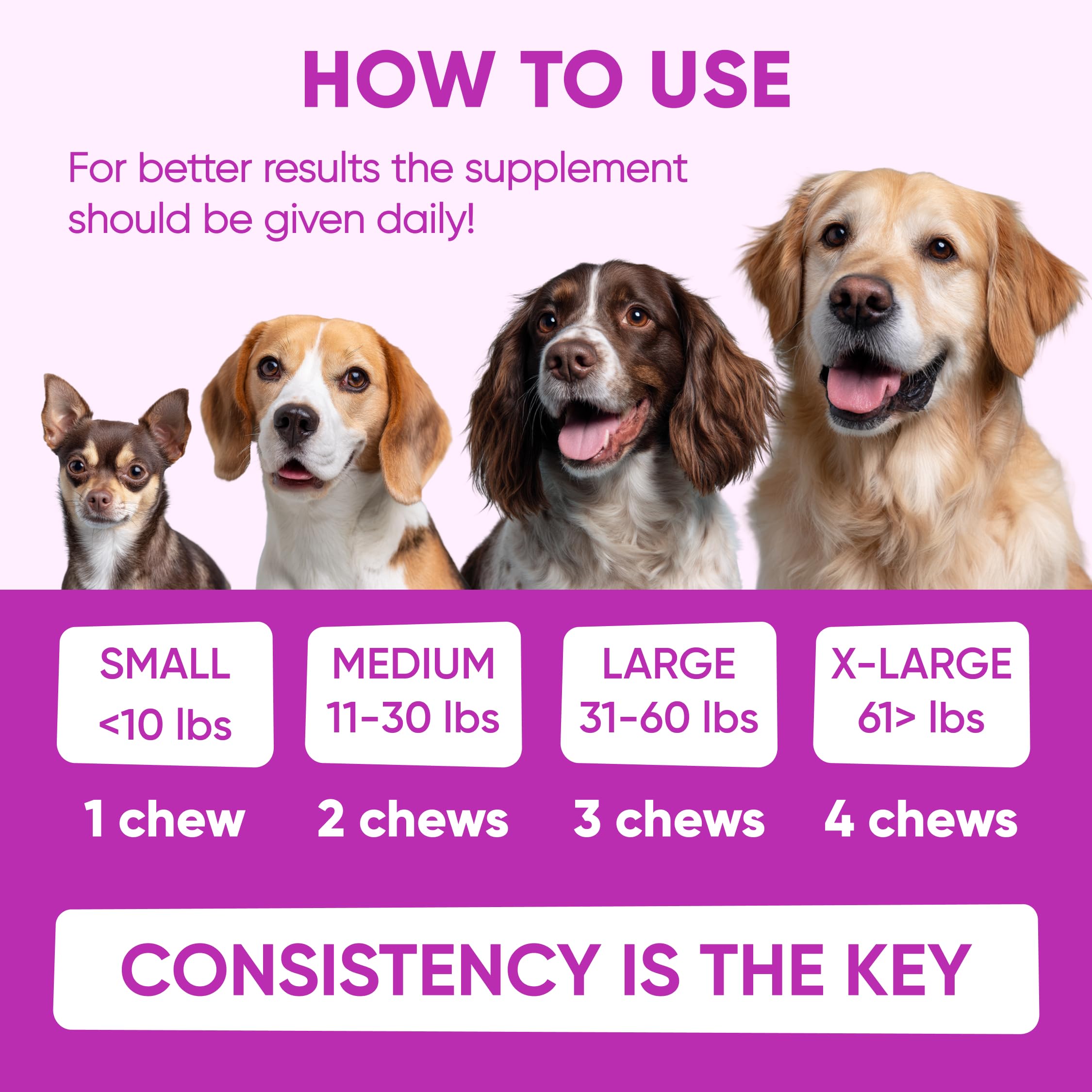 Pawzitive Pets dog licking paws reduced after supplement intake.