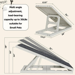 Pawzone dog ramp bed portable and lightweight for easy transport