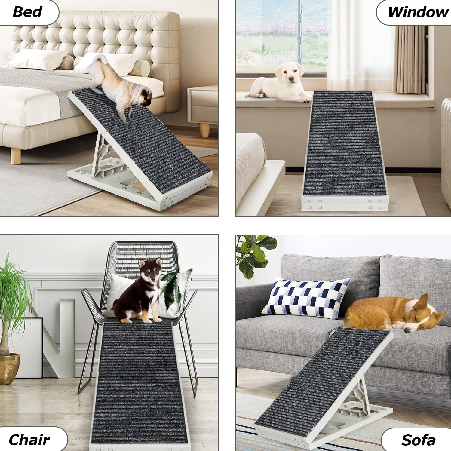 Pawzone dog ramp bed safety tested to support up to 30 lb