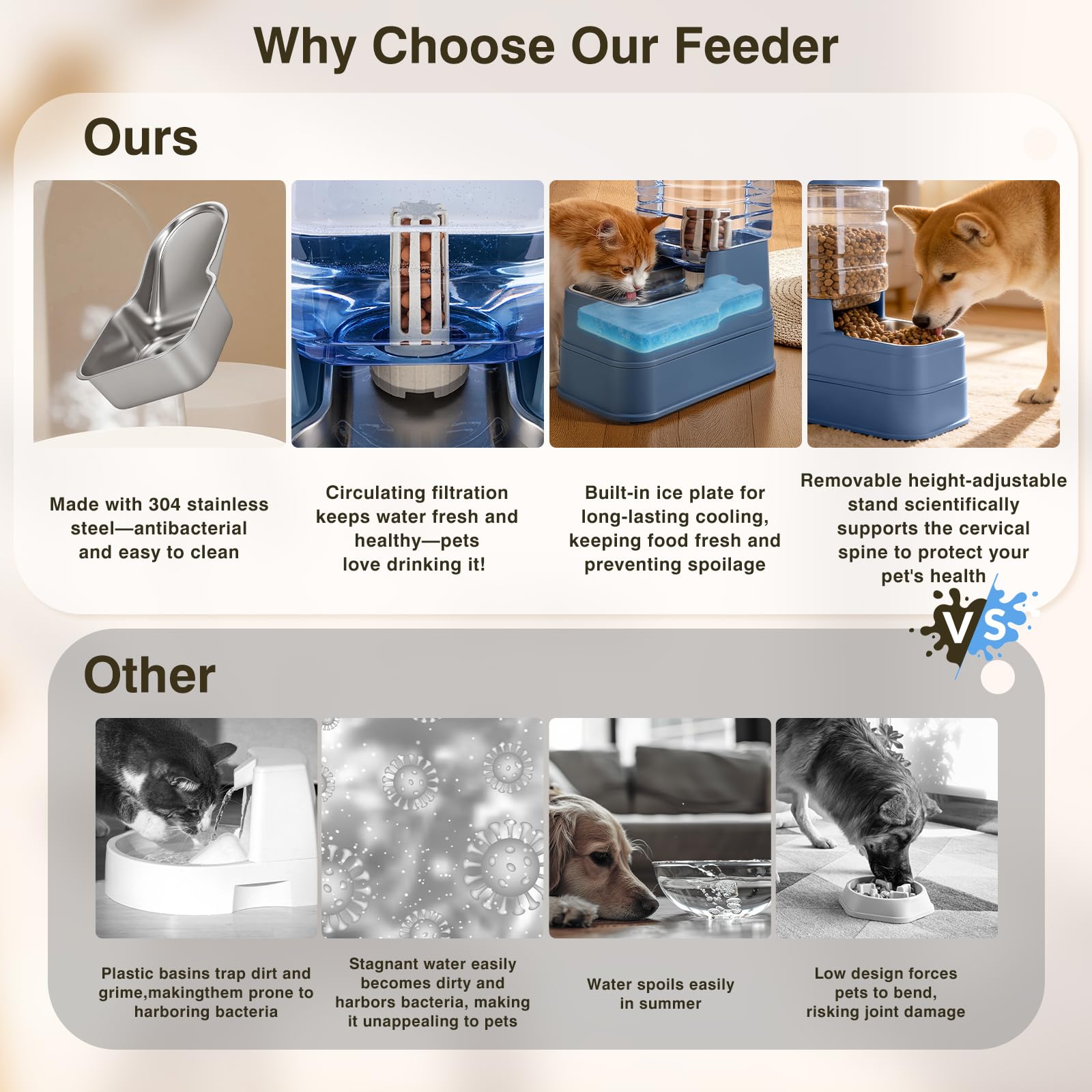 Pawzone low-noise water flow image ensuring quiet operation.