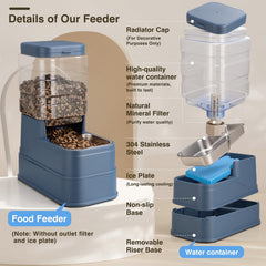 Pawzone stainless steel removable bowl image for easy cleaning.