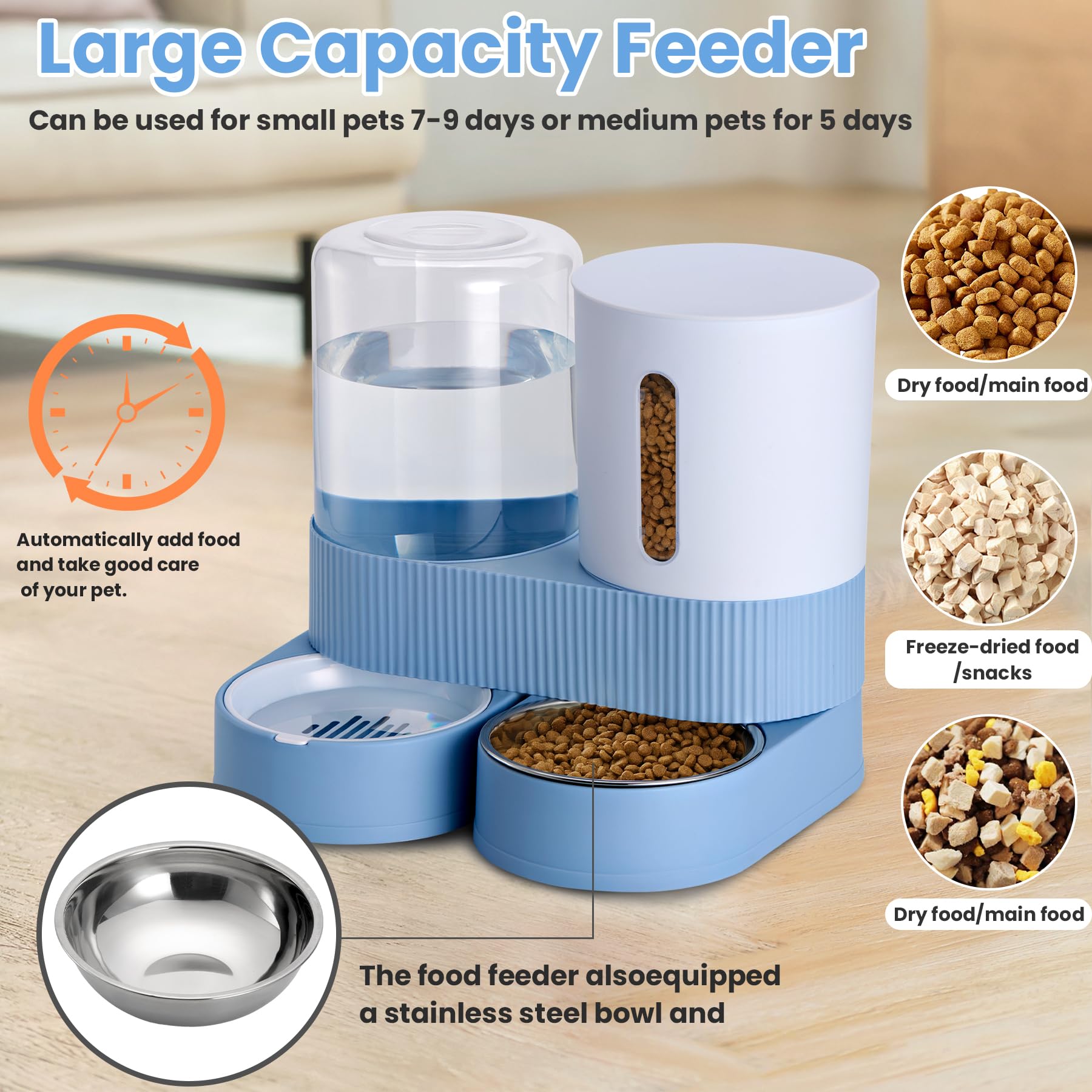 Pawzone low noise water flow helps keep pets calm.