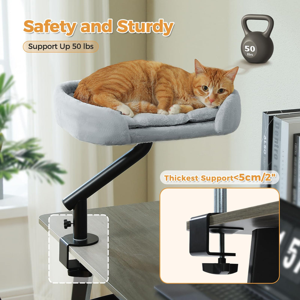 PAWZ Road adjustable clamp-on mounting to desk edges