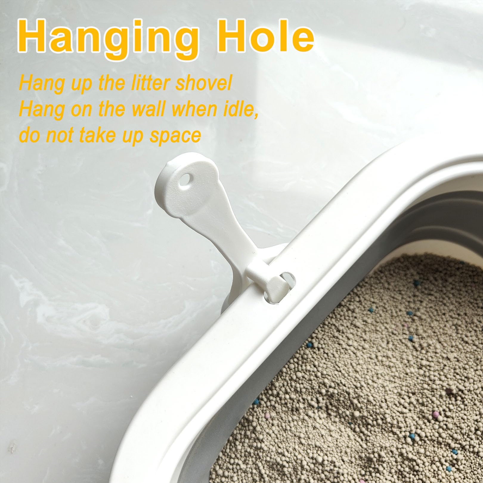 Paxlkuao PP and TPR materials foldable litter box resists deformation