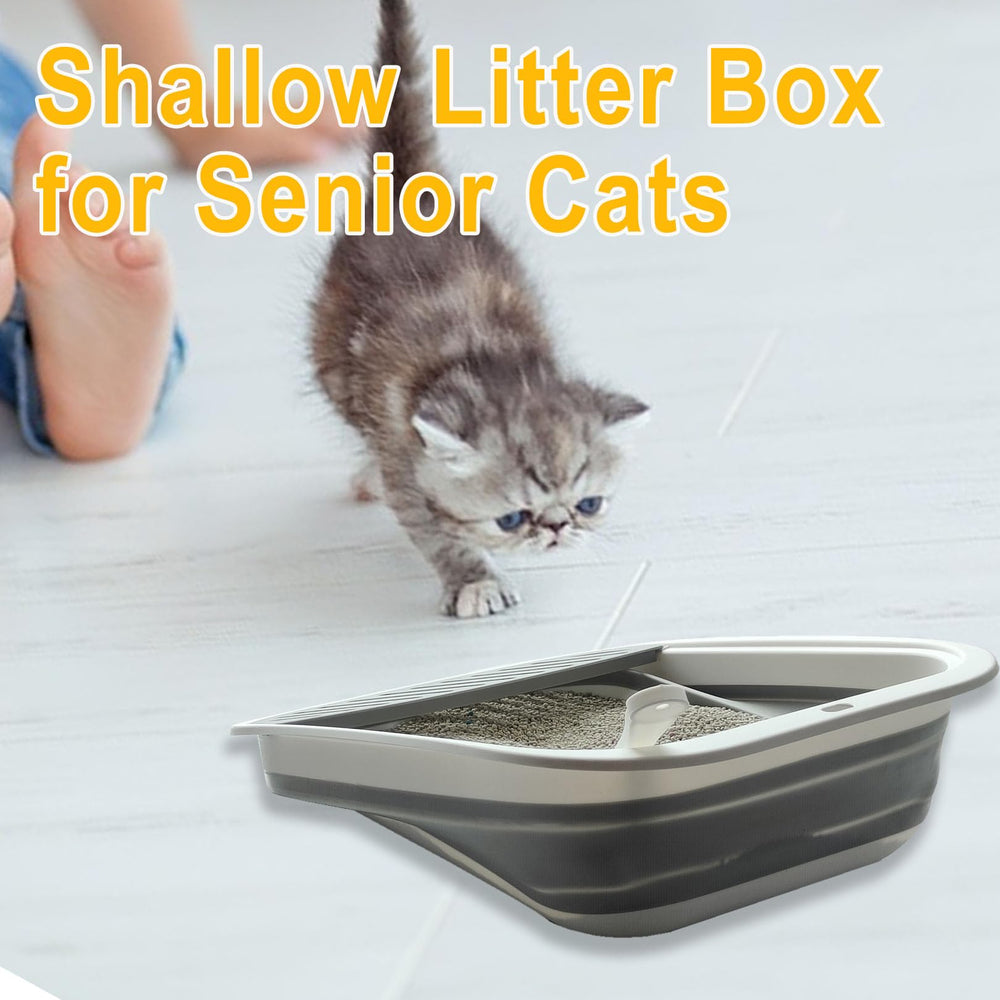 Paxlkuao versatile foldable litter box ideal for travel and home use