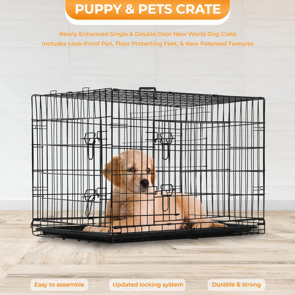 PayLessHere 24-Inch Small Dog Crate removable handle for easy carrying