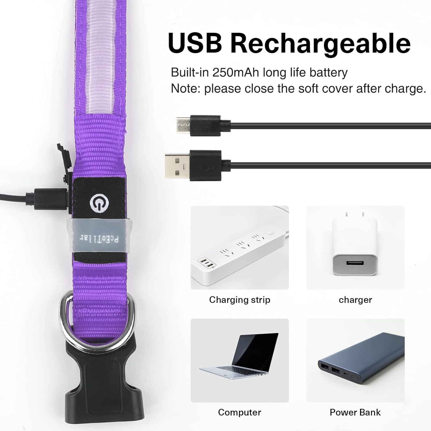 PcEoTllar color changing lights offer customizable style for walks.
