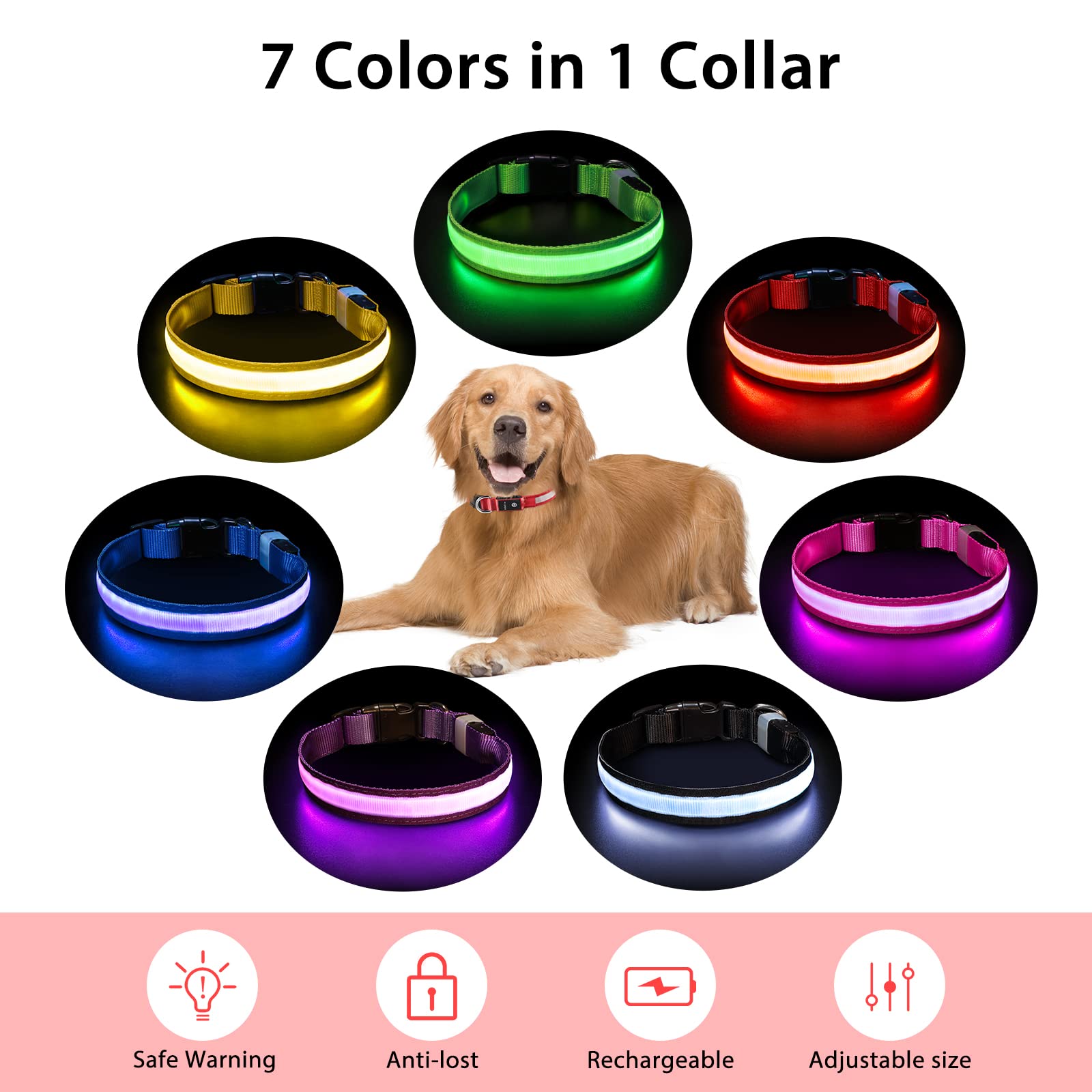 PcEoTllar rechargeable dog collar powered by USB for mess-free charging.